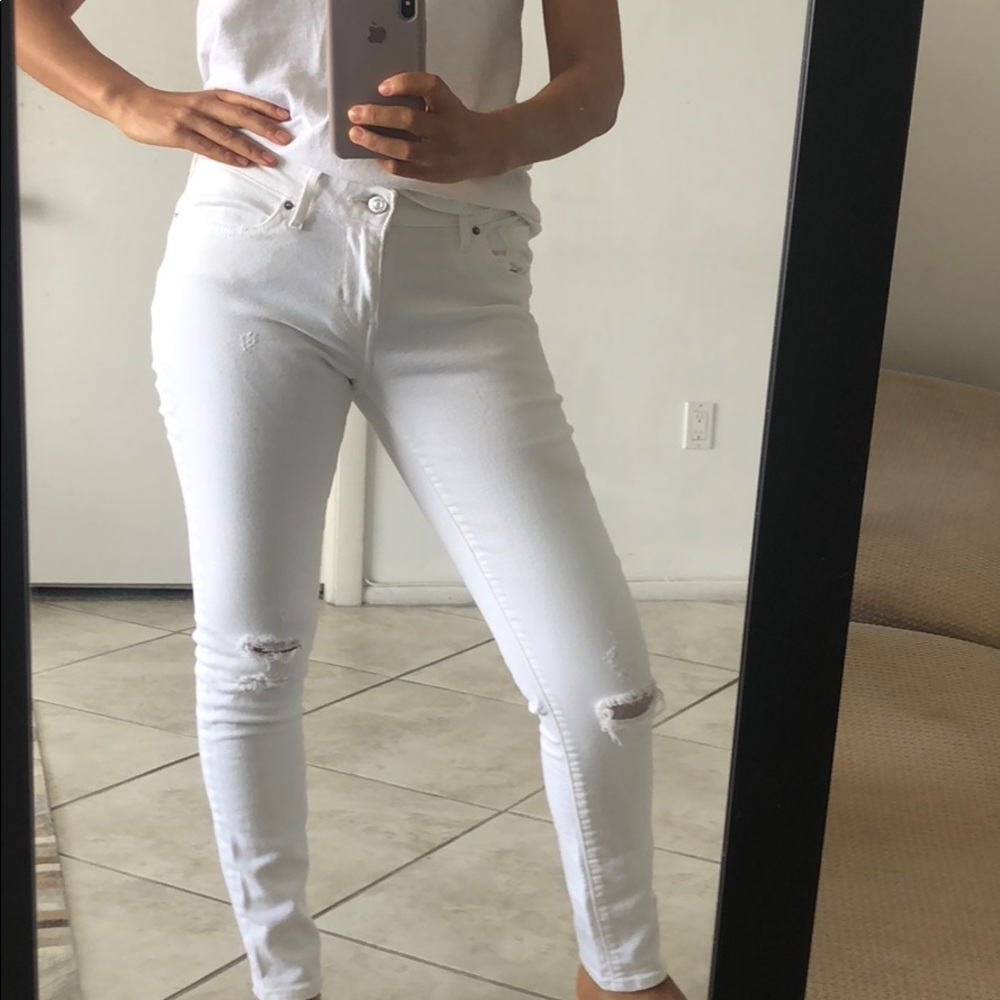 Levi’s White Denim Jeans 711 Skinny size 28